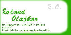 roland olajkar business card